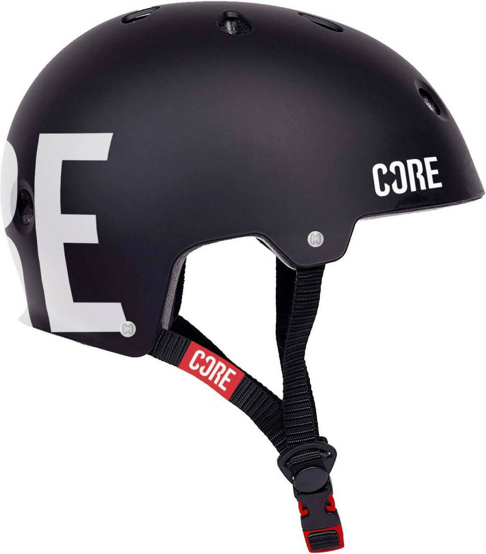 Core Street Fahrrad- und Skatehelm, Helm Sports schwarz, L/XL